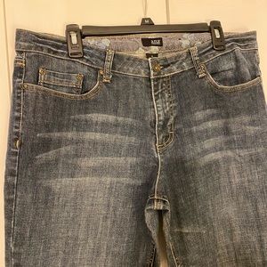 a.n.a Jeans-Size 16 Reg Womens-Dark Blue Denim